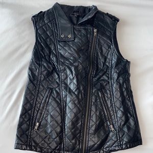 Apt 9 black leather vest